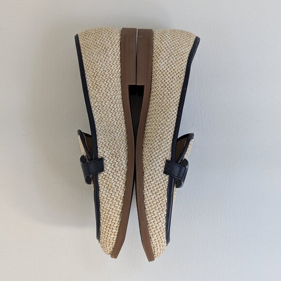 Kenneth Cole Ney York Women's Lariska Raffia Loafer Size 8 Natural Navy - Picture 4 of 9